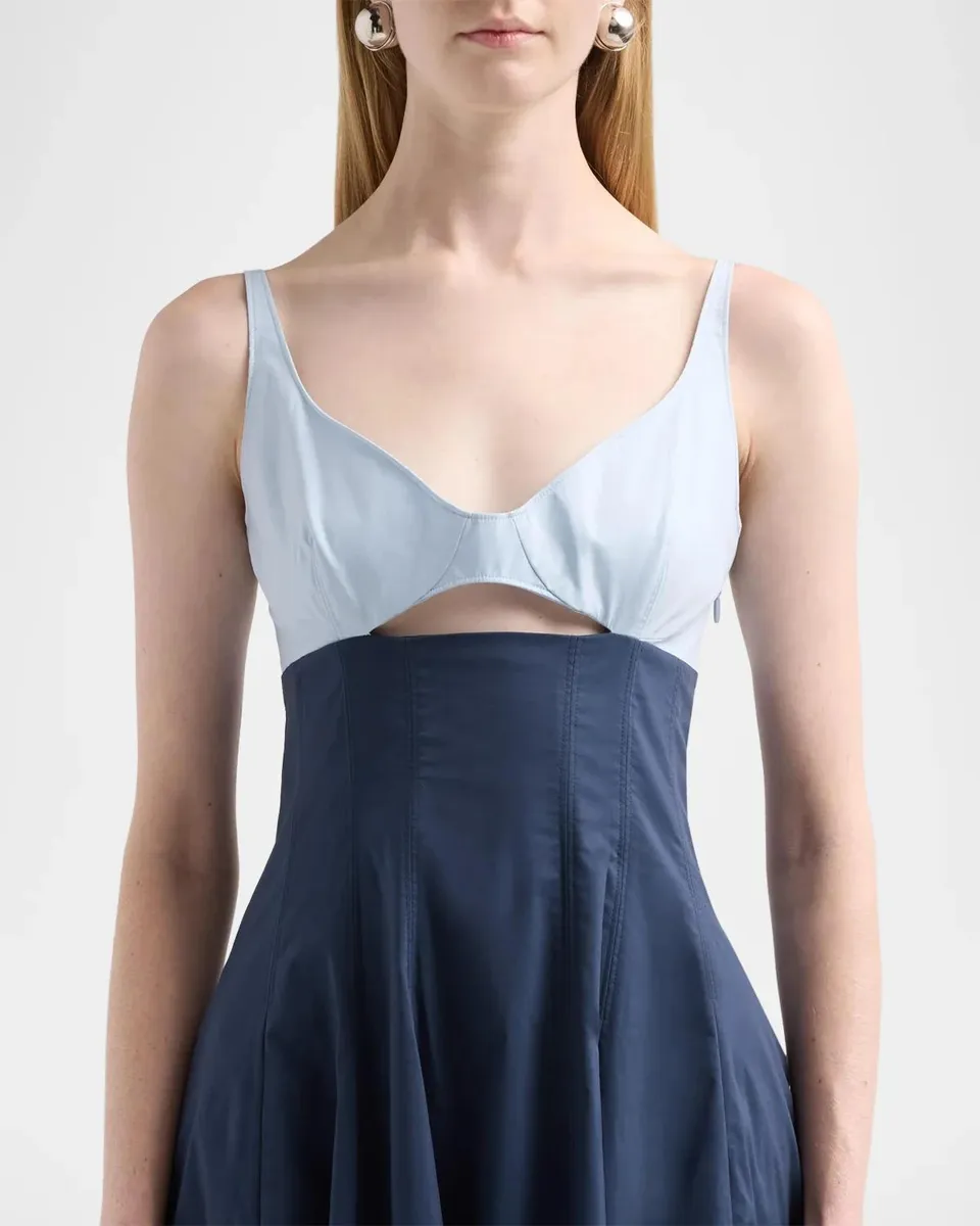 Simkhai Maddy Cotton-Blend Cut-Out Midi Dress | Thumbnail 5