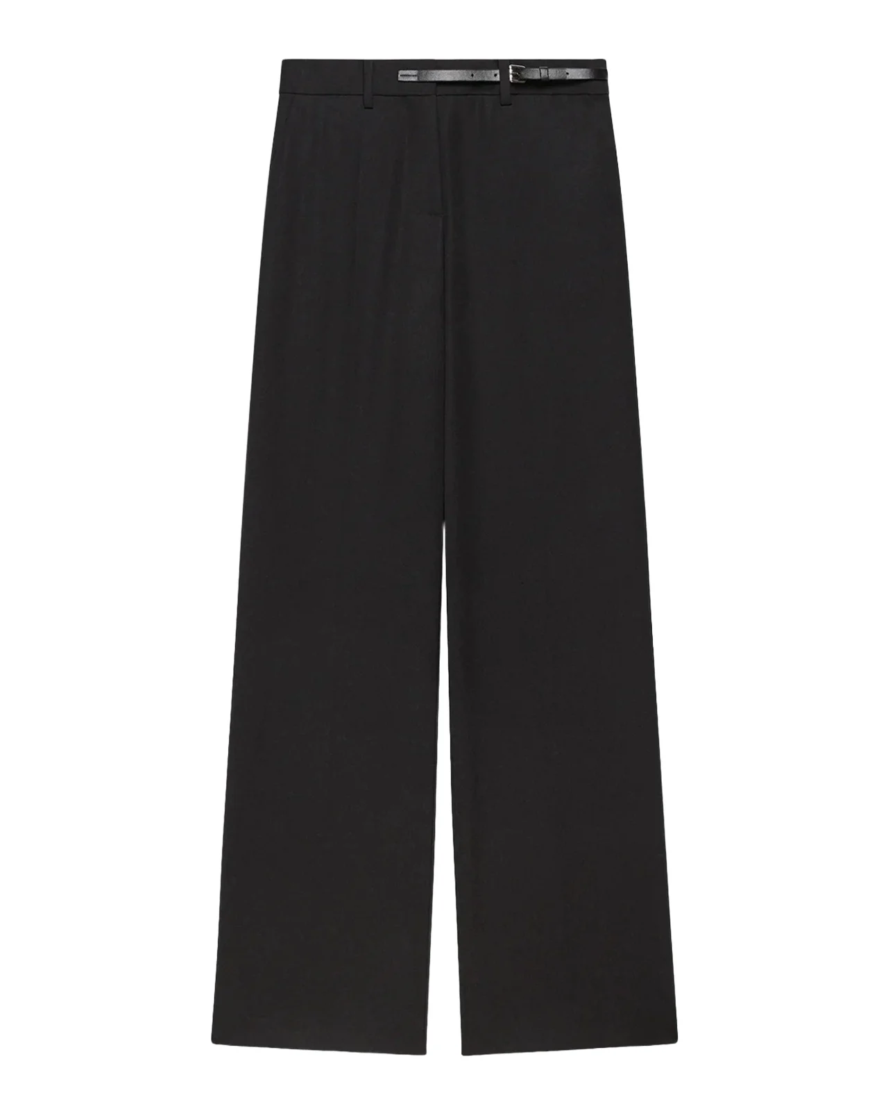Helmut Lang Belted Wool Gabardine Trousers