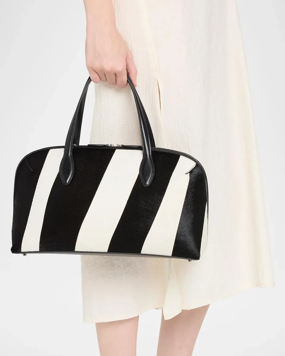 TOTEME Day Zebra-Print Calf Hair Tote Bag | Thumbnail 2 TOTEME Day Zebra-Print Calf Hair Tote Bag | Thumbnail 2