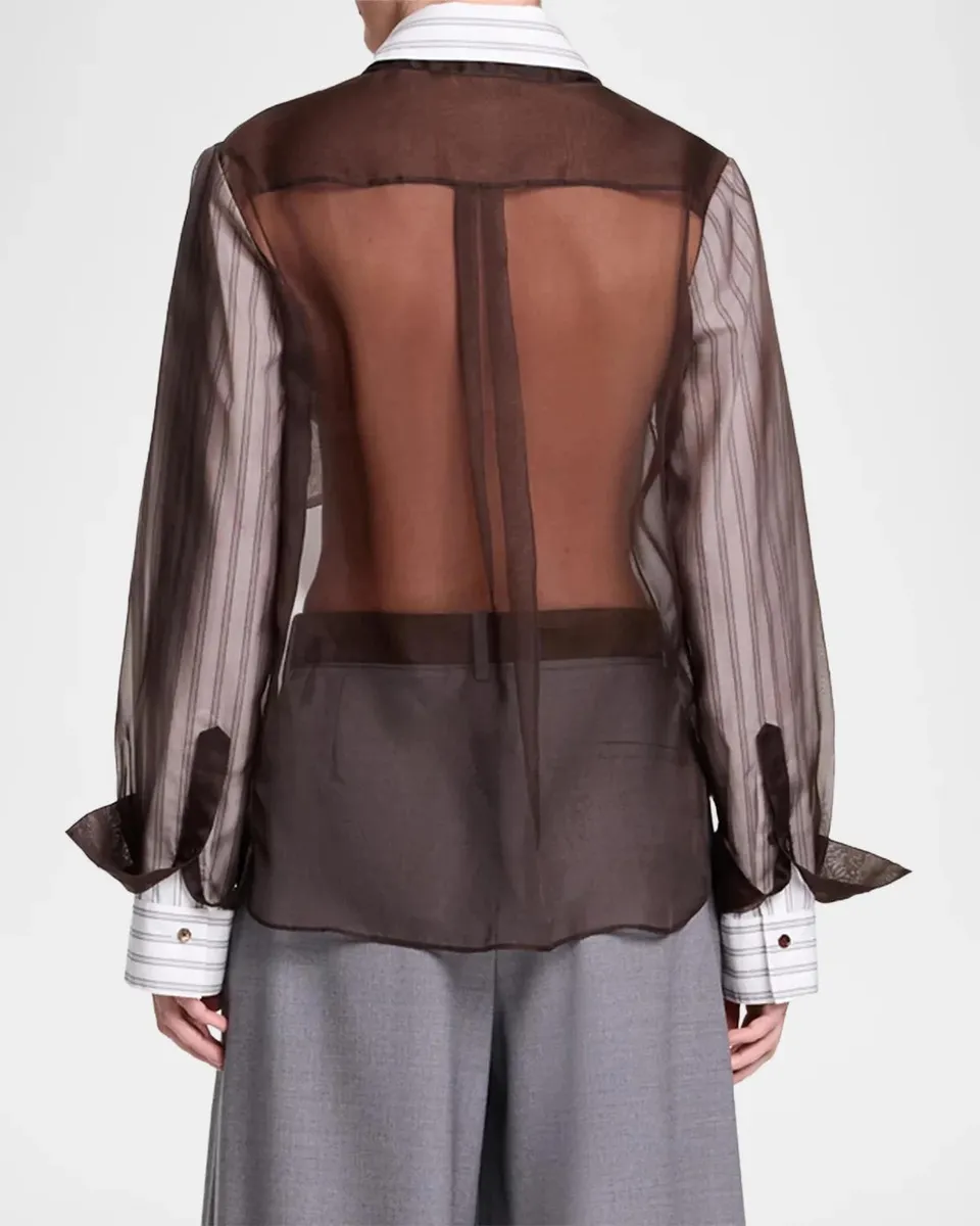 TWP Double Layer Boyfriend Shirt | Thumbnail 3 TWP Double Layer Boyfriend Shirt | Thumbnail 3