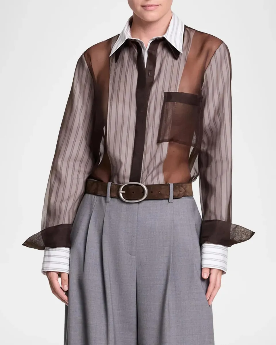 TWP Double Layer Boyfriend Shirt | Thumbnail 4 TWP Double Layer Boyfriend Shirt | Thumbnail 4