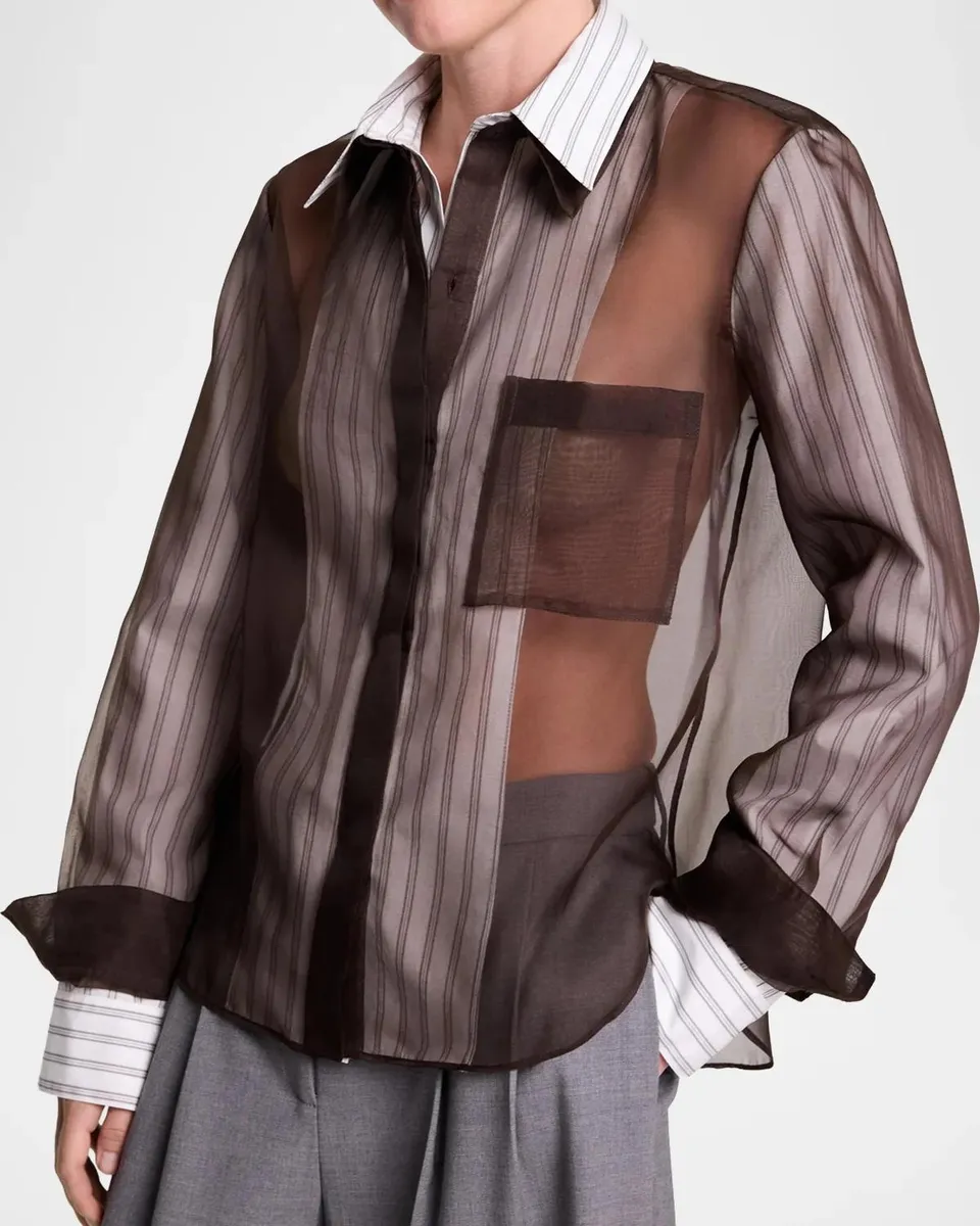 TWP Double Layer Boyfriend Shirt | Thumbnail 5 TWP Double Layer Boyfriend Shirt | Thumbnail 5