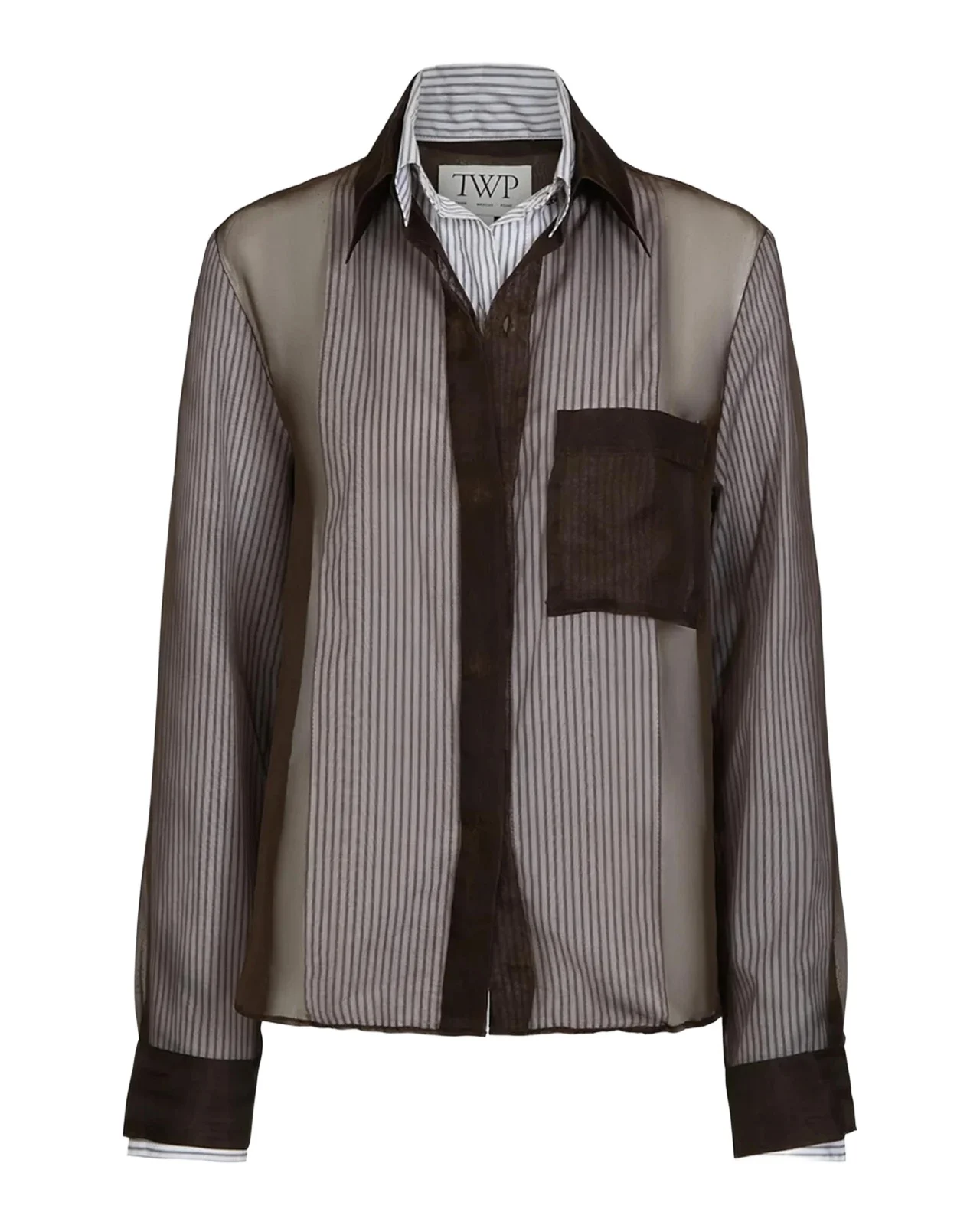 TWP Double Layer Boyfriend Shirt
