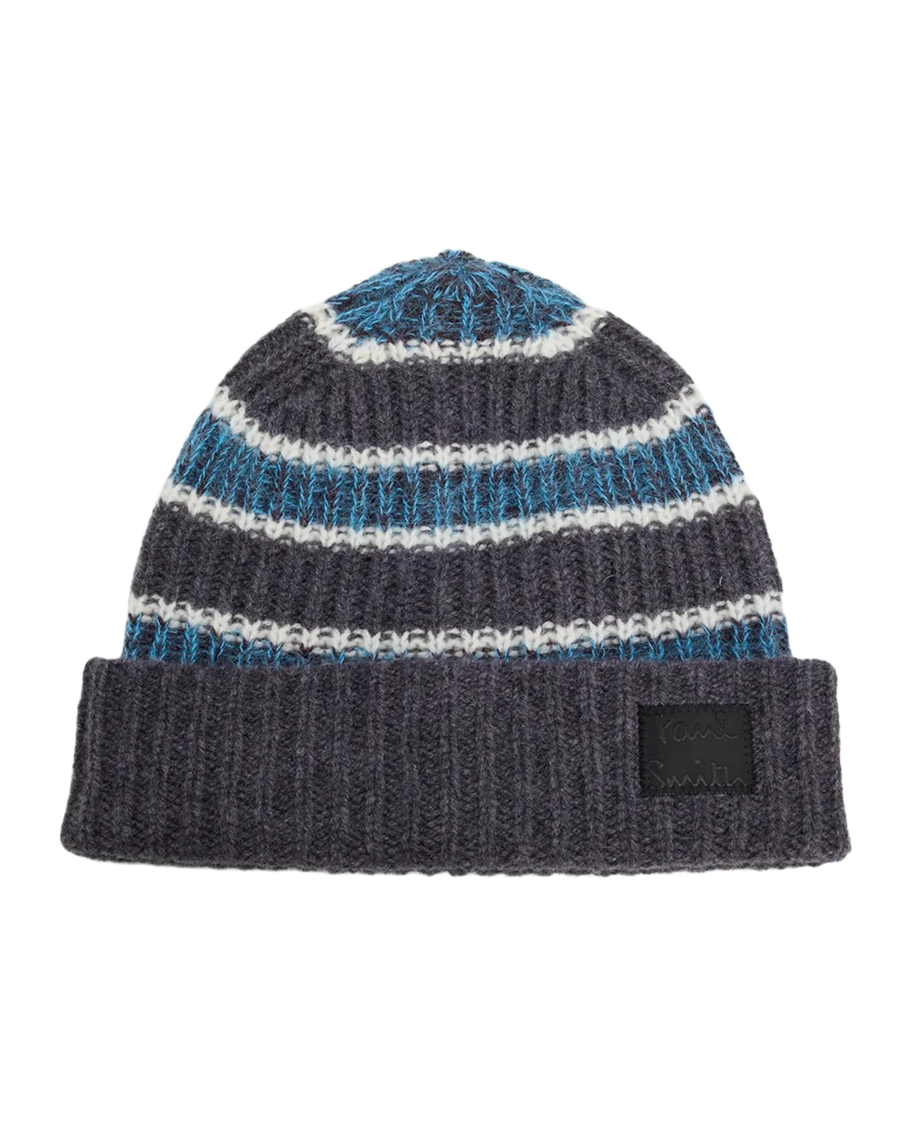 Paul Smith Men's Mara Stripe Rib-Knit Beanie Hat