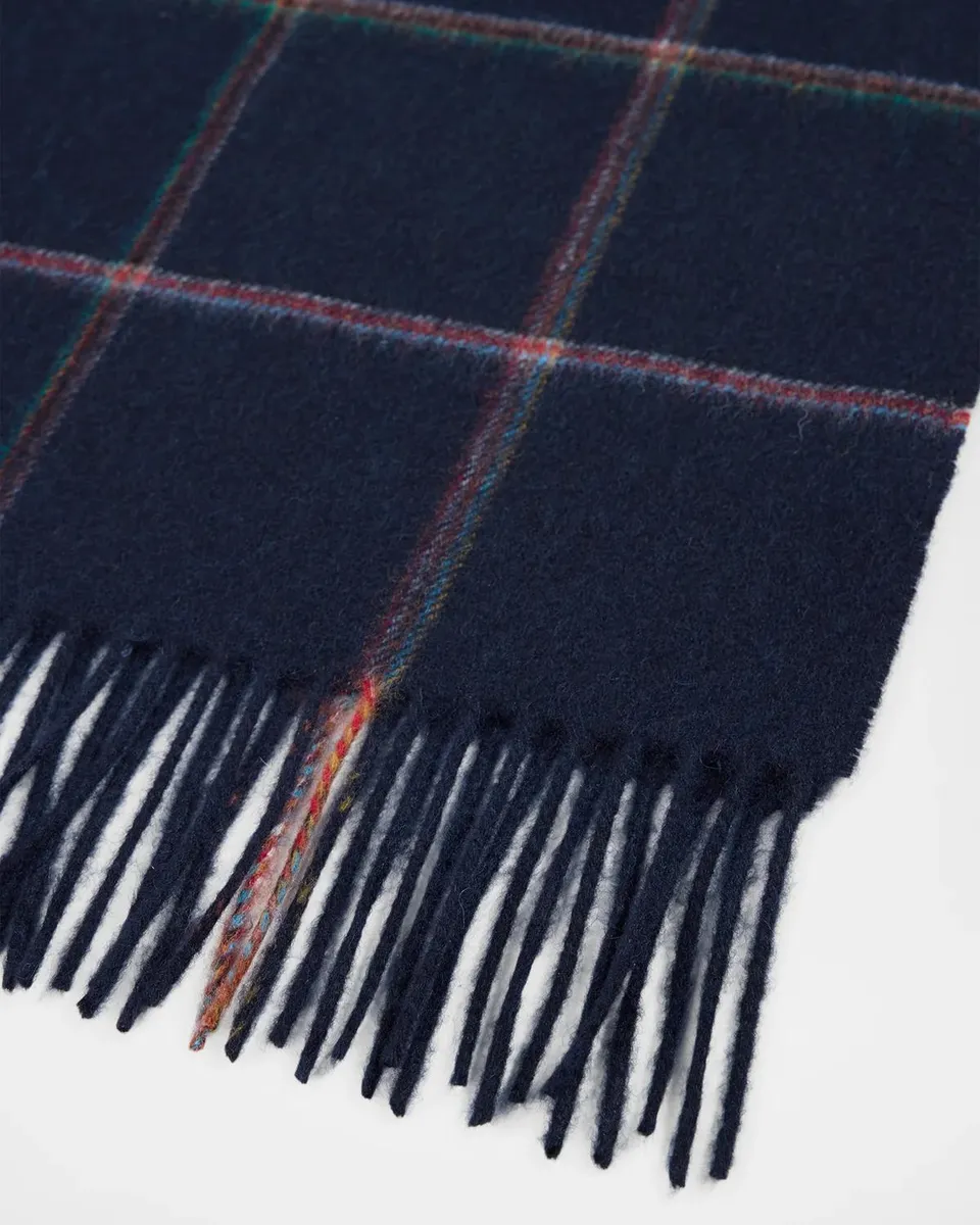 Paul Smith Men's Signature Stripe Windowpane Wool-Cashmere Scarf | Thumbnail 4 Paul Smith Men's Signature Stripe Windowpane Wool-Cashmere Scarf | Thumbnail 4