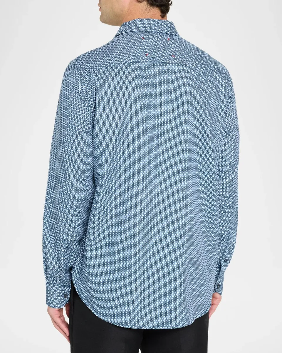 Robert Graham Men's Flagler Cotton Button-Front Shirt | Thumbnail 3 Robert Graham Men's Flagler Cotton Button-Front Shirt | Thumbnail 3