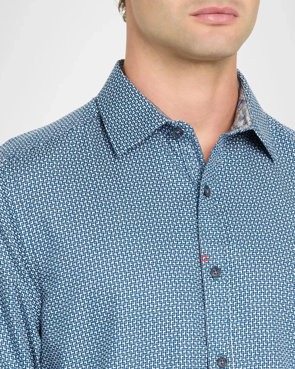Robert Graham Men's Flagler Cotton Button-Front Shirt | Thumbnail 5 Robert Graham Men's Flagler Cotton Button-Front Shirt | Thumbnail 5