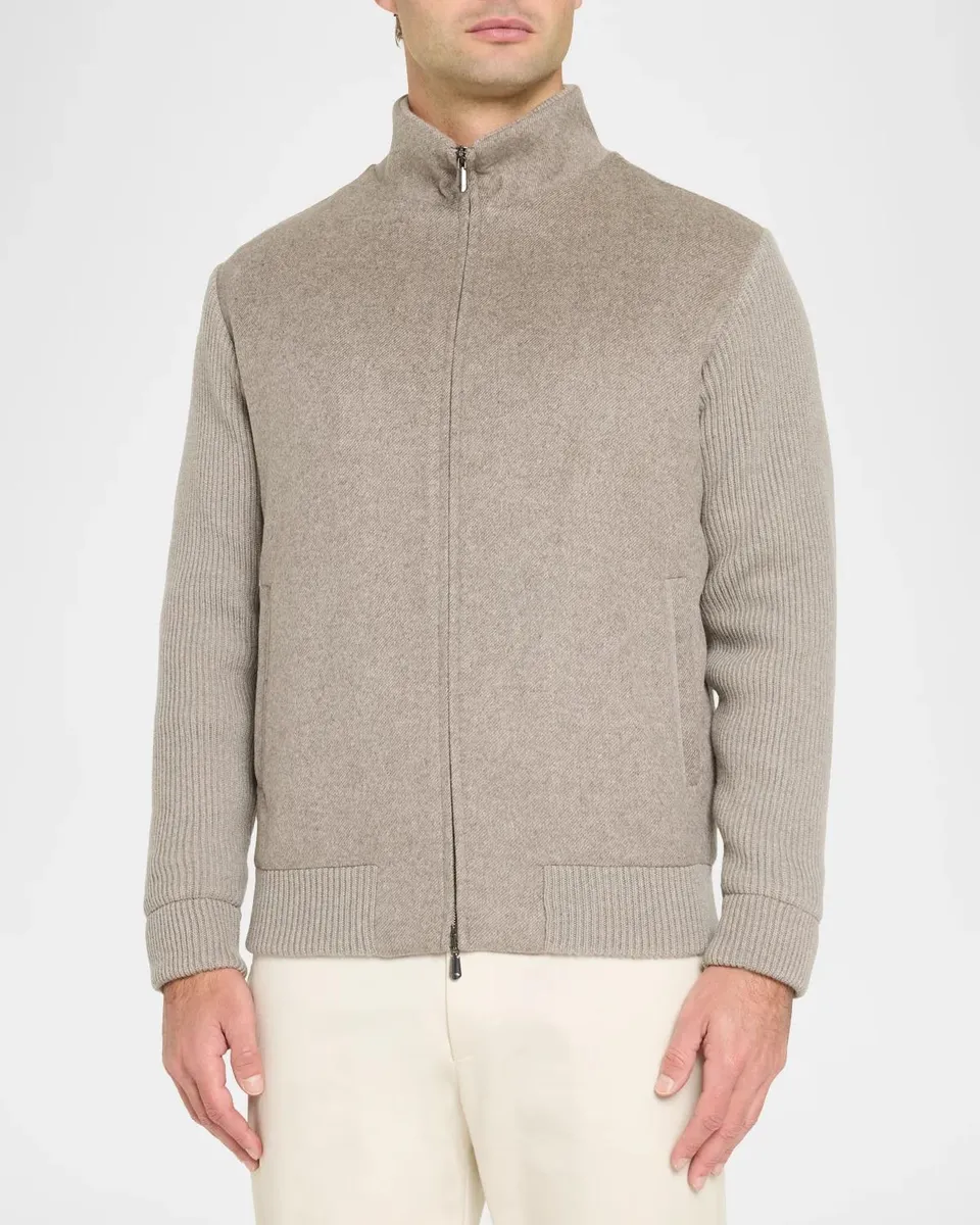 Robert Graham Men's Padley Woven Hybrid Full-Zip Jacket | Thumbnail 4 Robert Graham Men's Padley Woven Hybrid Full-Zip Jacket | Thumbnail 4