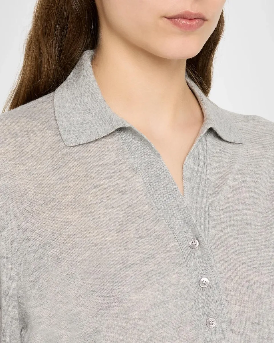 MAJESTIC FILATURES Machine Washable Cashmere Polo | Thumbnail 5