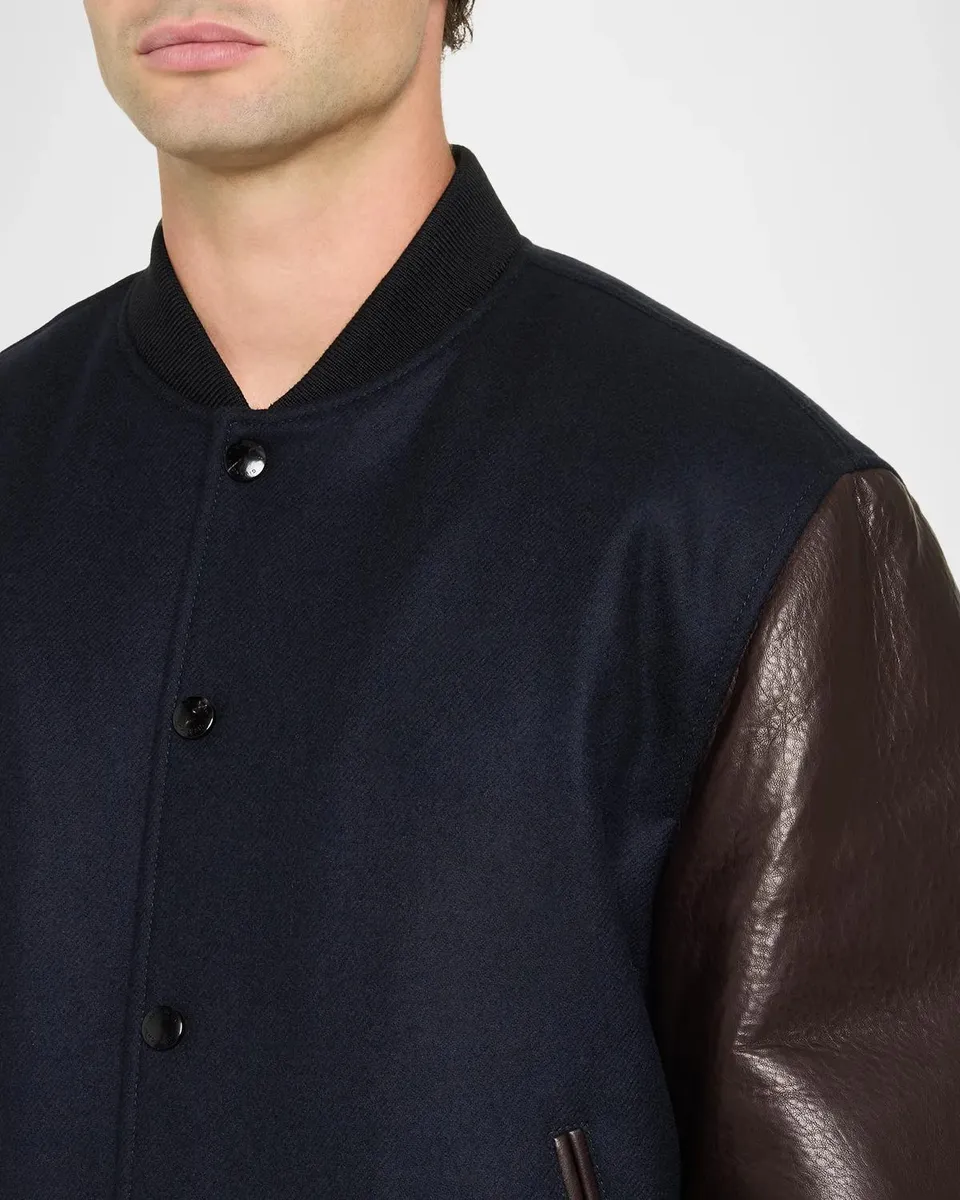 Givenchy Men's Mix-Material Varsity Jacket | Thumbnail 5 Givenchy Men's Mix-Material Varsity Jacket | Thumbnail 5