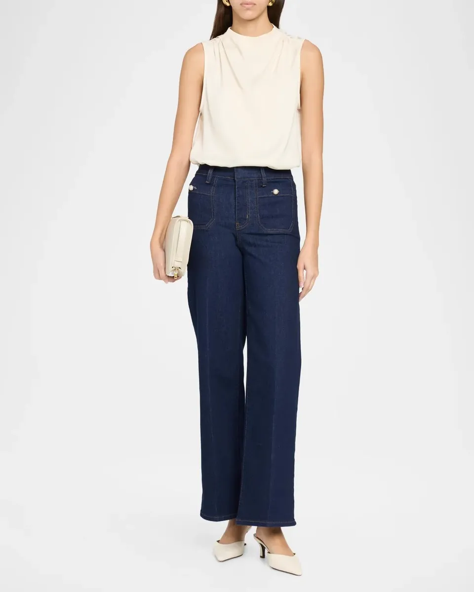 Frame The Pearly Slim Wide-Leg Jeans | Thumbnail 2