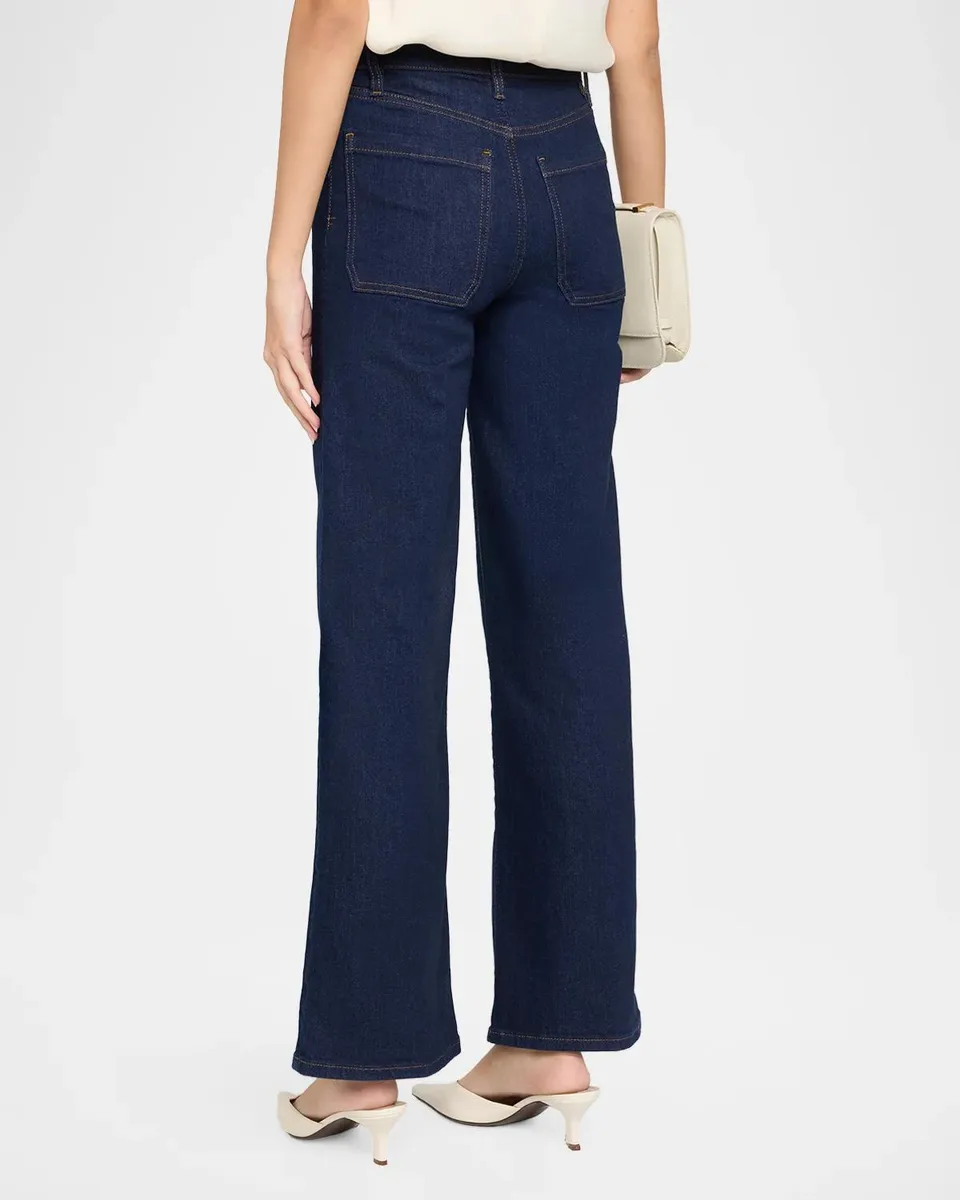 Frame The Pearly Slim Wide-Leg Jeans | Thumbnail 3