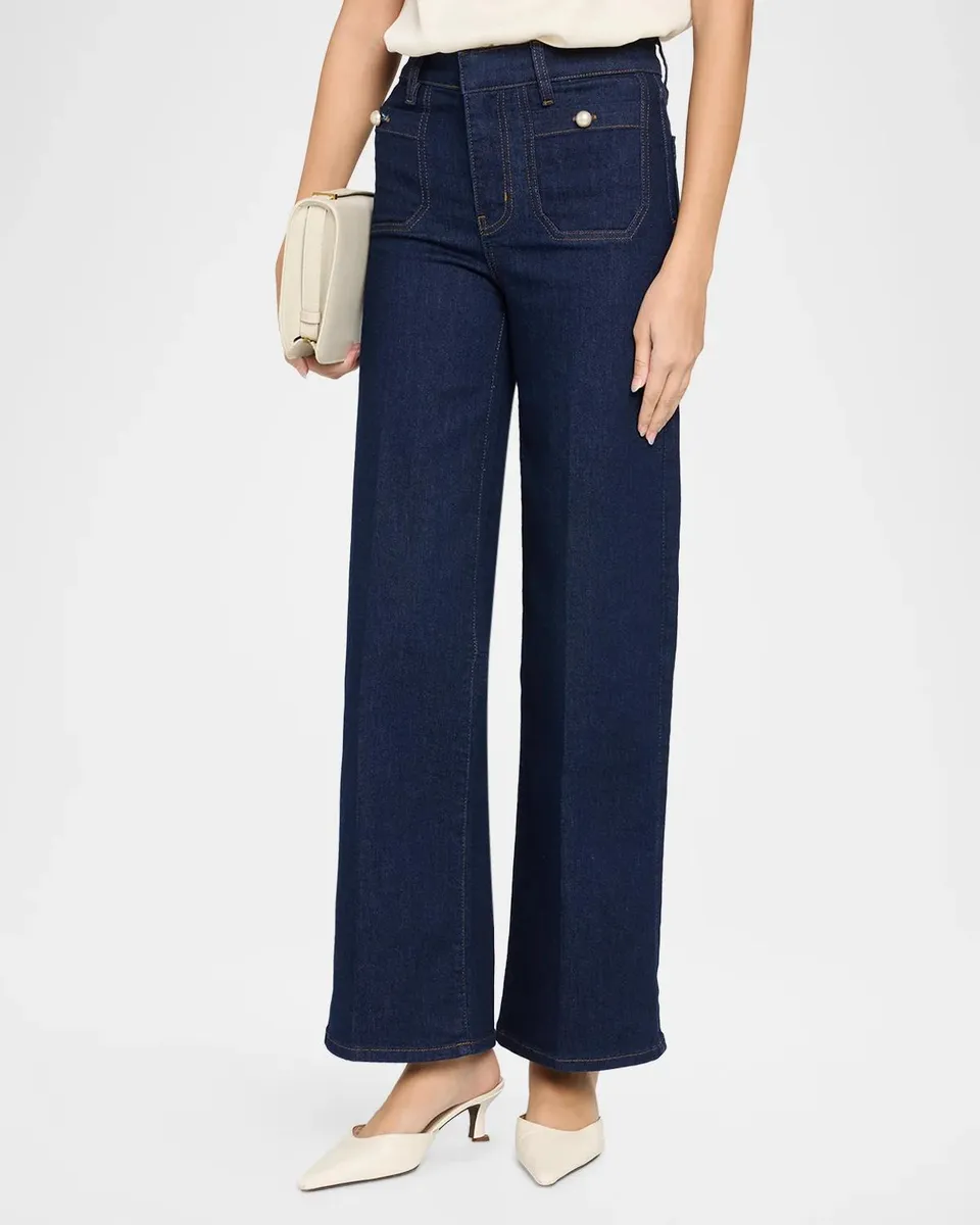 Frame The Pearly Slim Wide-Leg Jeans | Thumbnail 4
