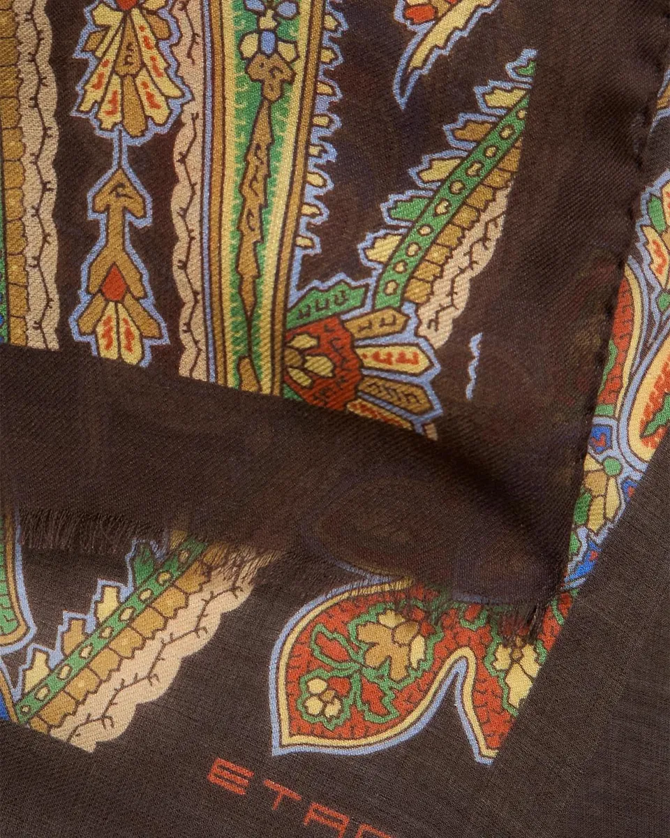 Etro Paisley-Print Frayed Scarf | Thumbnail 2 Etro Paisley-Print Frayed Scarf | Thumbnail 2