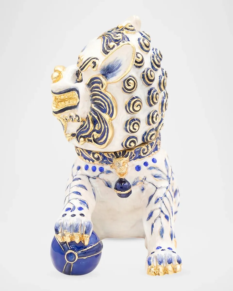 Jay Strongwater Shi Foo Dog Chinoiserie Box | Thumbnail 3 Jay Strongwater Shi Foo Dog Chinoiserie Box | Thumbnail 3