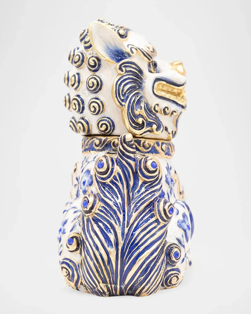 Jay Strongwater Shi Foo Dog Chinoiserie Box | Thumbnail 4 Jay Strongwater Shi Foo Dog Chinoiserie Box | Thumbnail 4