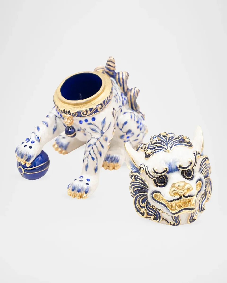Jay Strongwater Shi Foo Dog Chinoiserie Box | Thumbnail 5 Jay Strongwater Shi Foo Dog Chinoiserie Box | Thumbnail 5