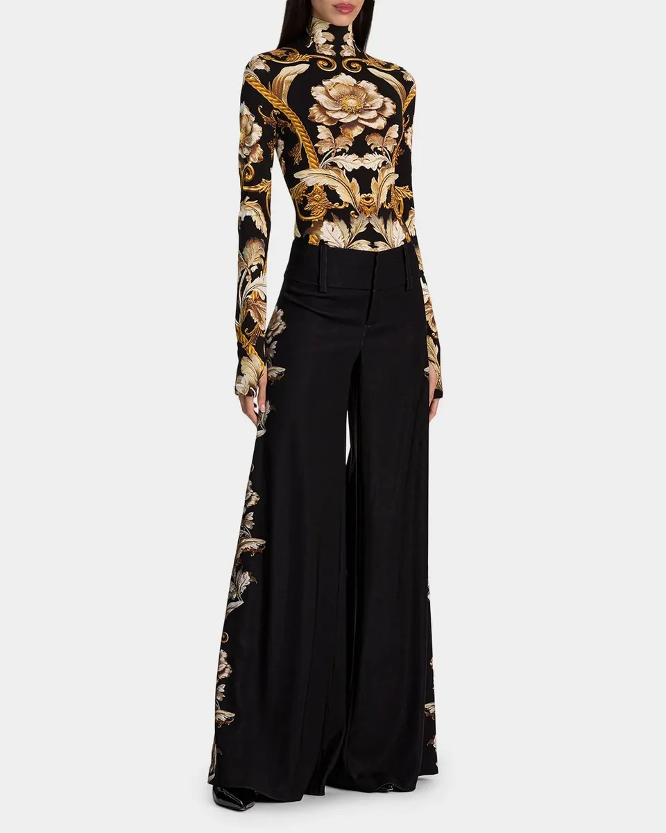 Alice + Olivia Olivia Low-Rise Wide-Leg Pants | Thumbnail 2 Alice + Olivia Olivia Low-Rise Wide-Leg Pants | Thumbnail 2