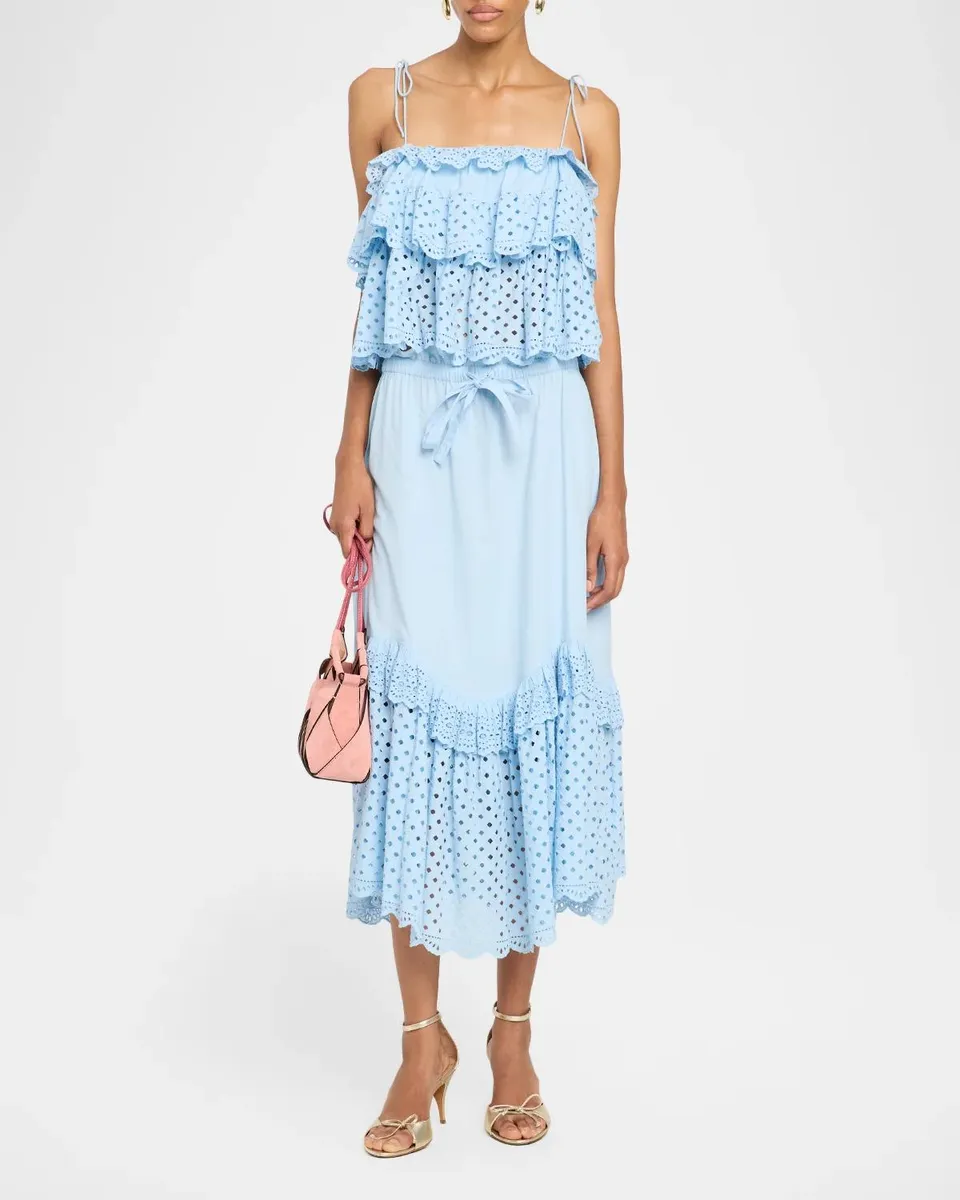 Ulla Johnson Maja Eyelet Waterwashed Cotton Poplin Top | Thumbnail 2 Ulla Johnson Maja Eyelet Waterwashed Cotton Poplin Top | Thumbnail 2