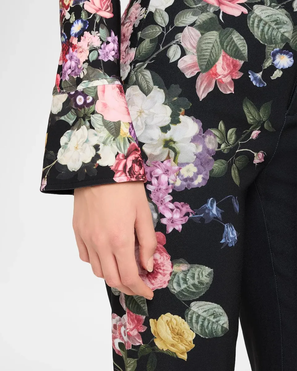 Alice + Olivia Teeny Floral-Print Bootcut Pants | Thumbnail 5 Alice + Olivia Teeny Floral-Print Bootcut Pants | Thumbnail 5