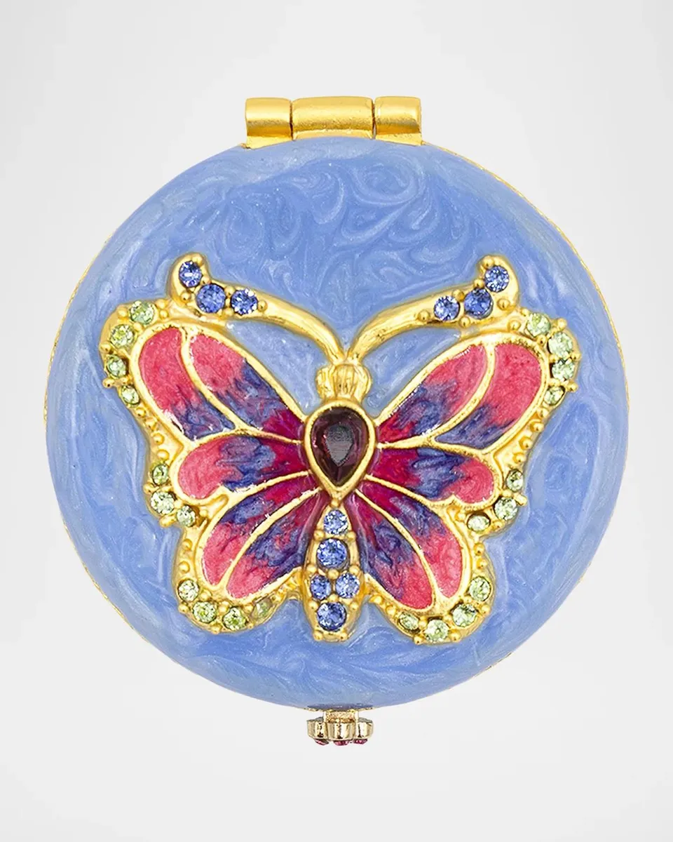 Jay Strongwater Butterfly Compact Mirror | Thumbnail 3 Jay Strongwater Butterfly Compact Mirror | Thumbnail 3