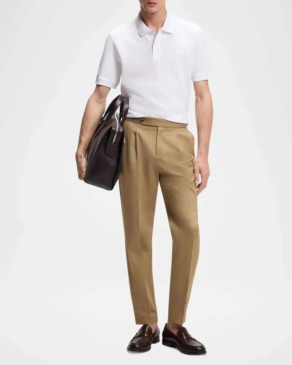 BOSS Men's Logo Cotton Polo Shirt | Thumbnail 2