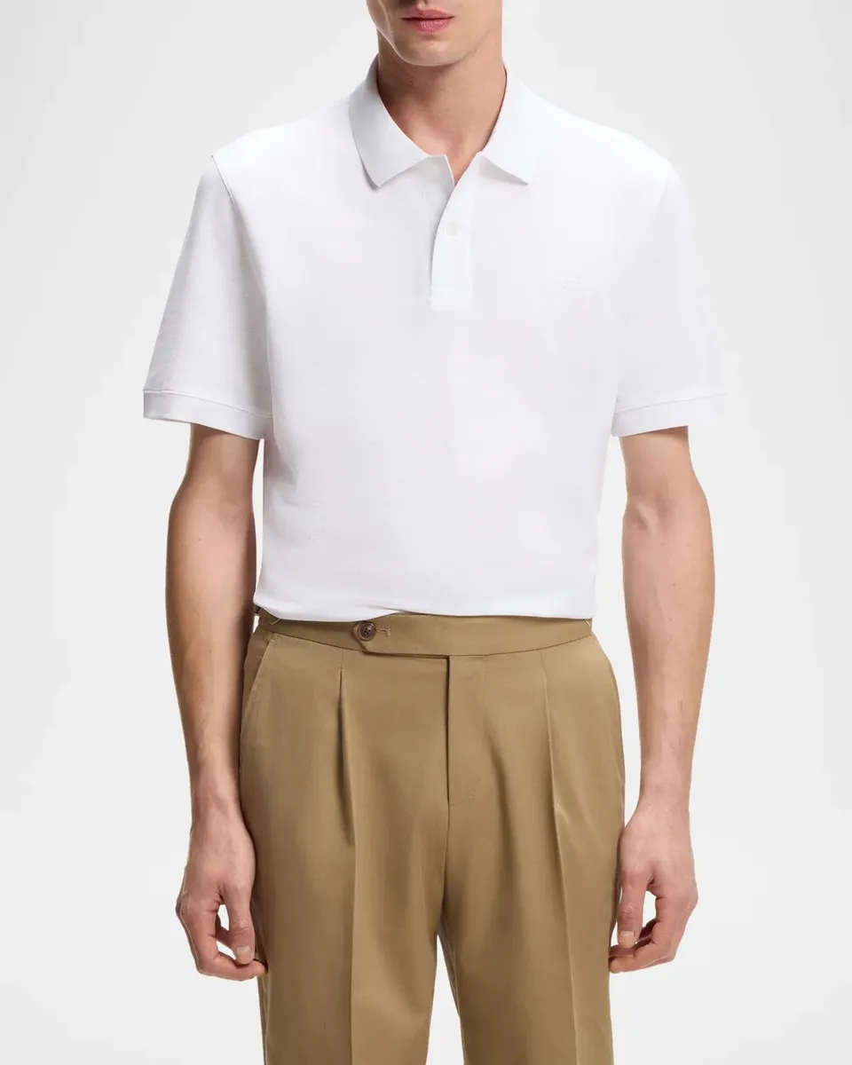 BOSS Men's Logo Cotton Polo Shirt | Thumbnail 3