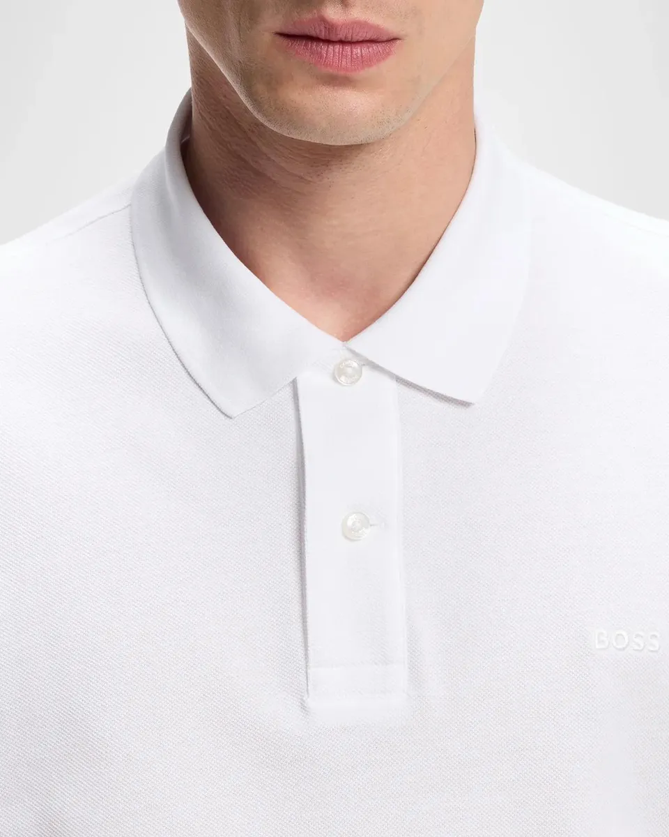 BOSS Men's Logo Cotton Polo Shirt | Thumbnail 4