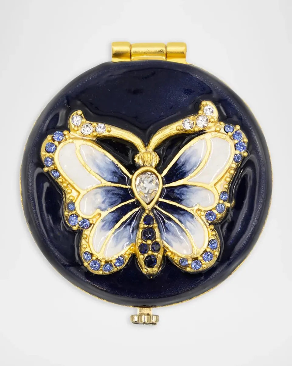 Jay Strongwater Butterfly Compact Mirror | Thumbnail 4 Jay Strongwater Butterfly Compact Mirror | Thumbnail 4