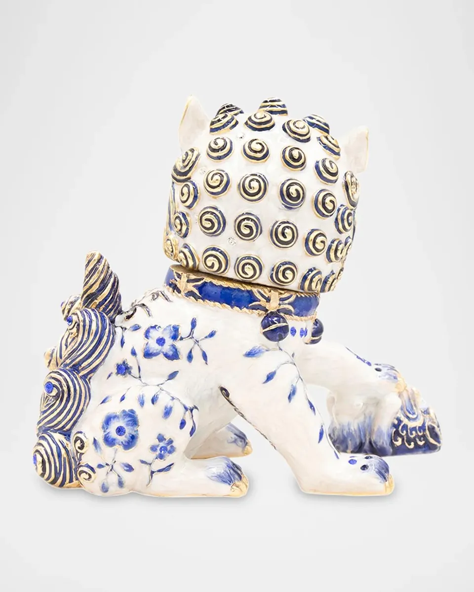 Jay Strongwater 2-Piece Yin Foo Dog Chinoiserie Box | Thumbnail 2 Jay Strongwater 2-Piece Yin Foo Dog Chinoiserie Box | Thumbnail 2