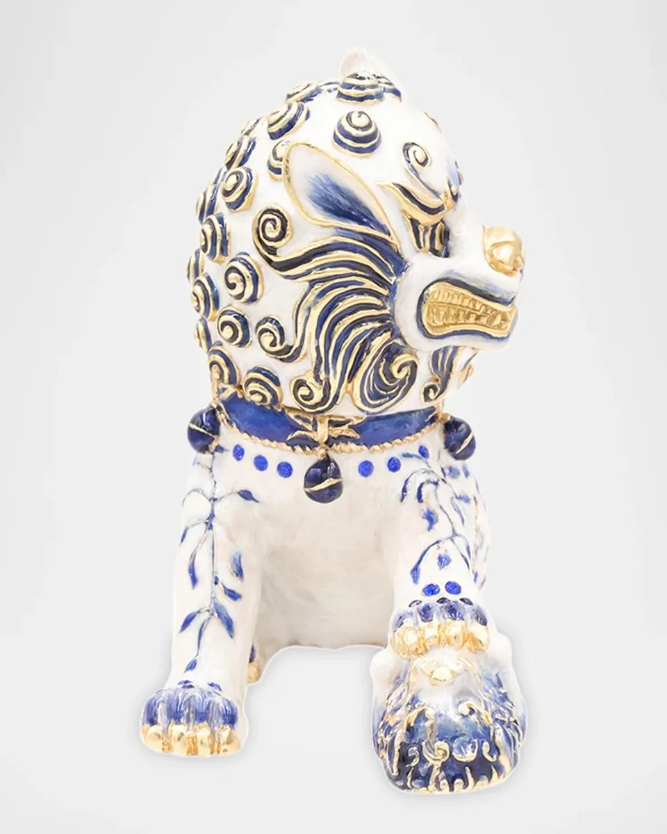 Jay Strongwater 2-Piece Yin Foo Dog Chinoiserie Box | Thumbnail 3 Jay Strongwater 2-Piece Yin Foo Dog Chinoiserie Box | Thumbnail 3