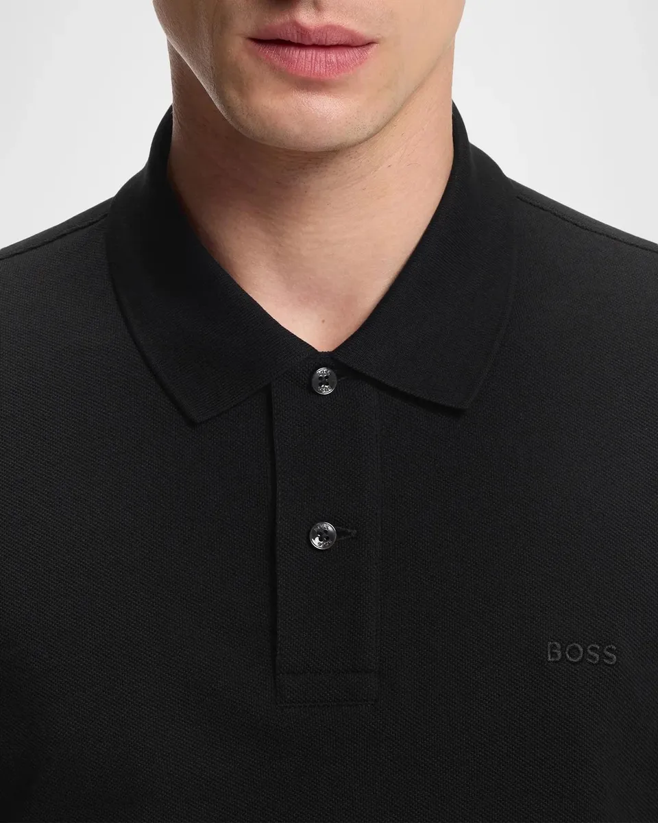 BOSS Logo Cotton Polo Shirt | Thumbnail 5