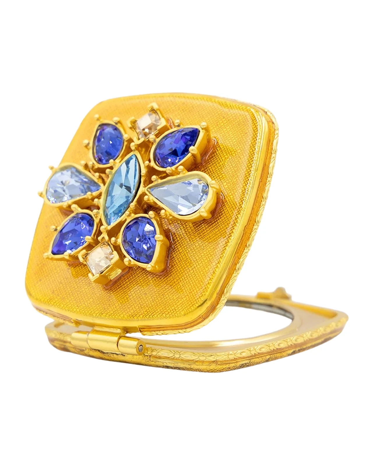 Luella Embellished Square Compact Mirror