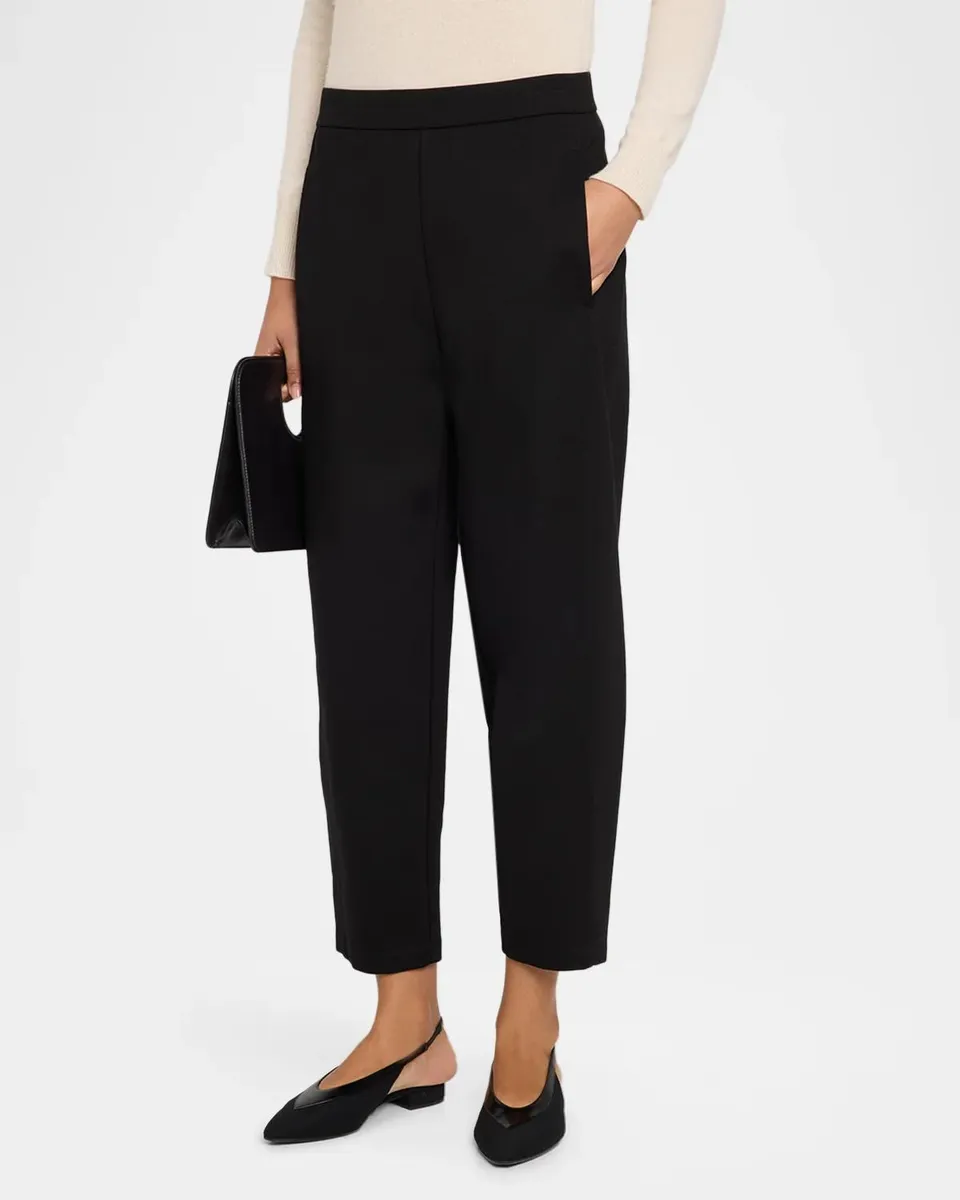 Eileen Fisher Cropped Double-Knit Lantern Pants | Thumbnail 4 Eileen Fisher Cropped Double-Knit Lantern Pants | Thumbnail 4