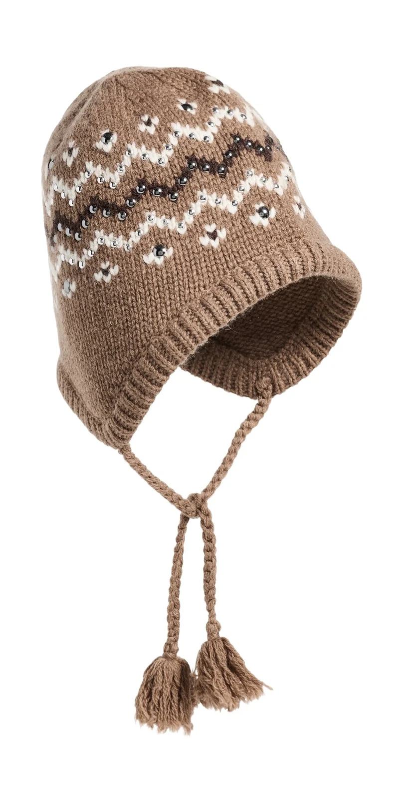 Fallon Stud Fair Isle Hat