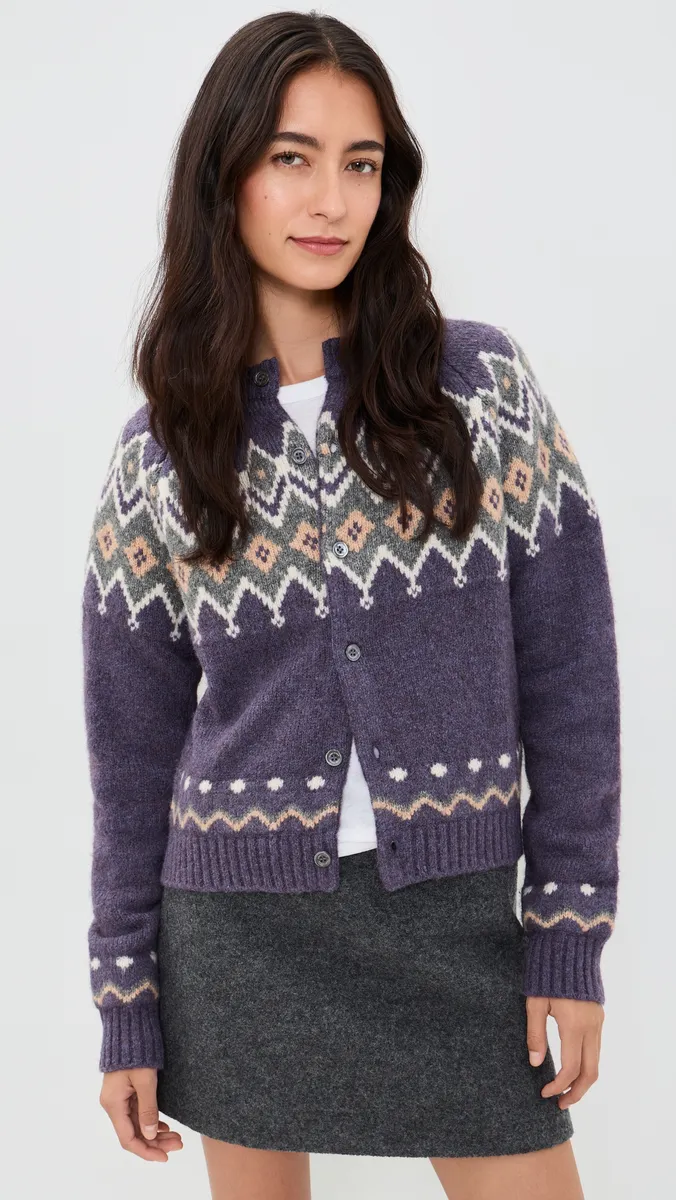 Dunst Unisex Chunky Pattern Cardigan | Thumbnail 2