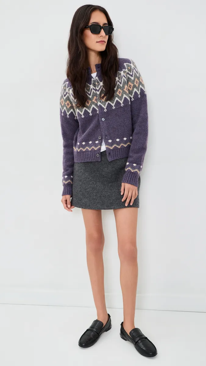 Dunst Unisex Chunky Pattern Cardigan | Thumbnail 5