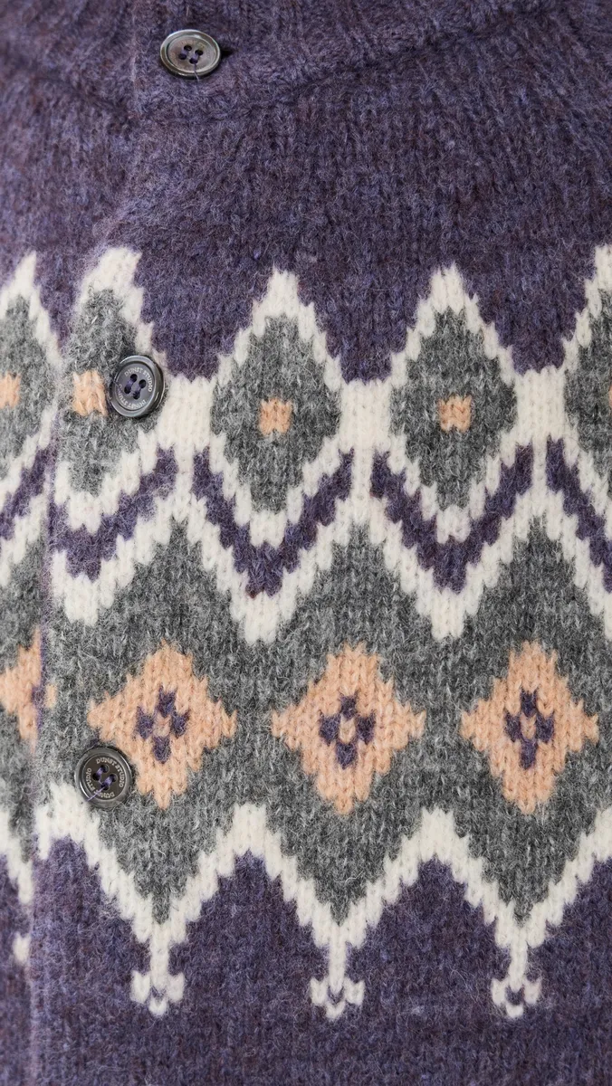 Dunst Unisex Chunky Pattern Cardigan | Thumbnail 6