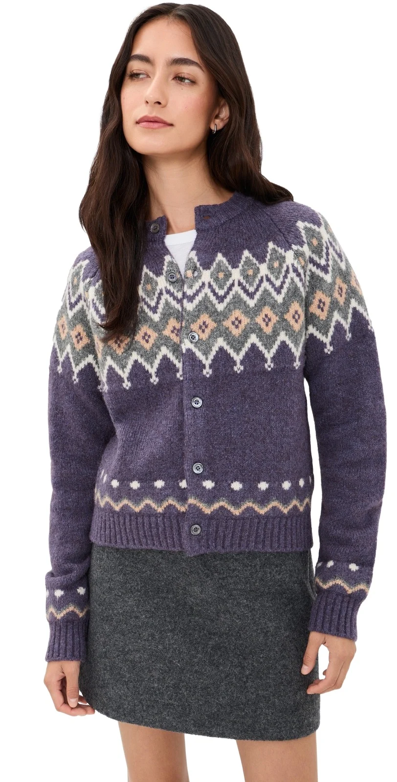 Unisex Chunky Pattern Cardigan
