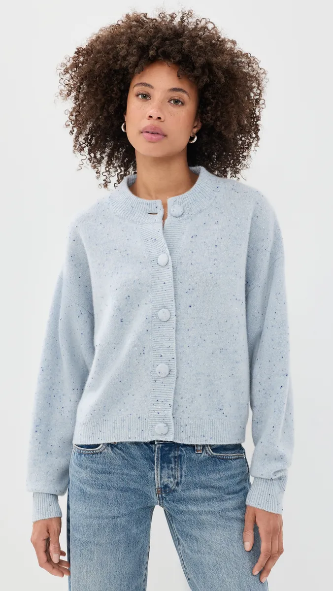 Frame The Lightweight Fleck Cardi | Thumbnail 2 Frame The Lightweight Fleck Cardi | Thumbnail 2