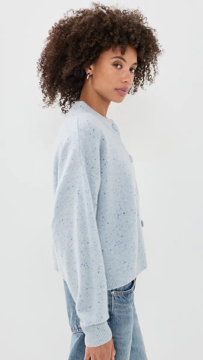 Frame The Lightweight Fleck Cardi | Thumbnail 4 Frame The Lightweight Fleck Cardi | Thumbnail 4