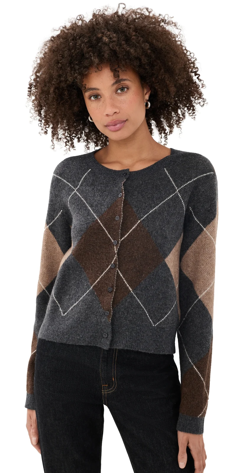Z Supply Medina Argyle Sweater Cardigan