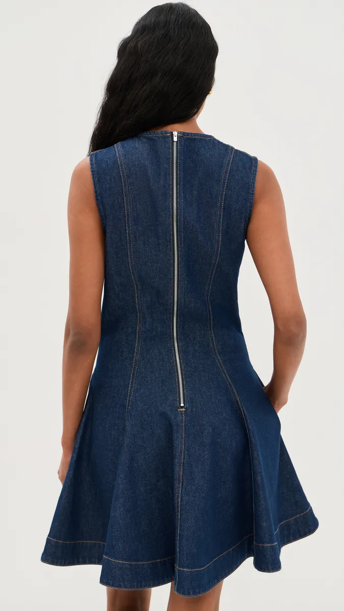 Stella McCartney Peplum Denim Mini Dress | Thumbnail 3