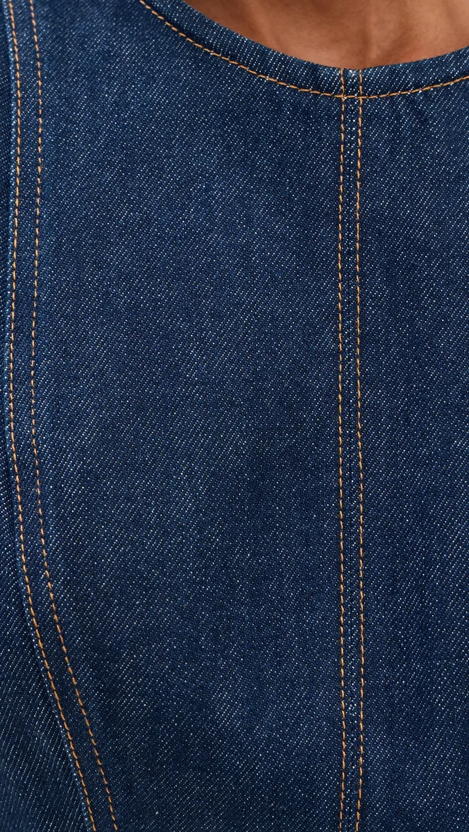 Stella McCartney Peplum Denim Mini Dress | Thumbnail 6