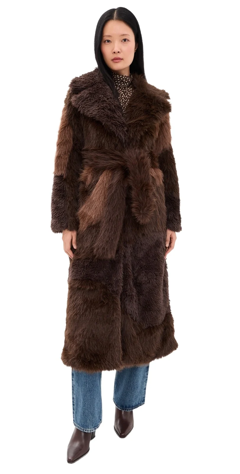 House of Sunny Hustle Faux Fur Coat