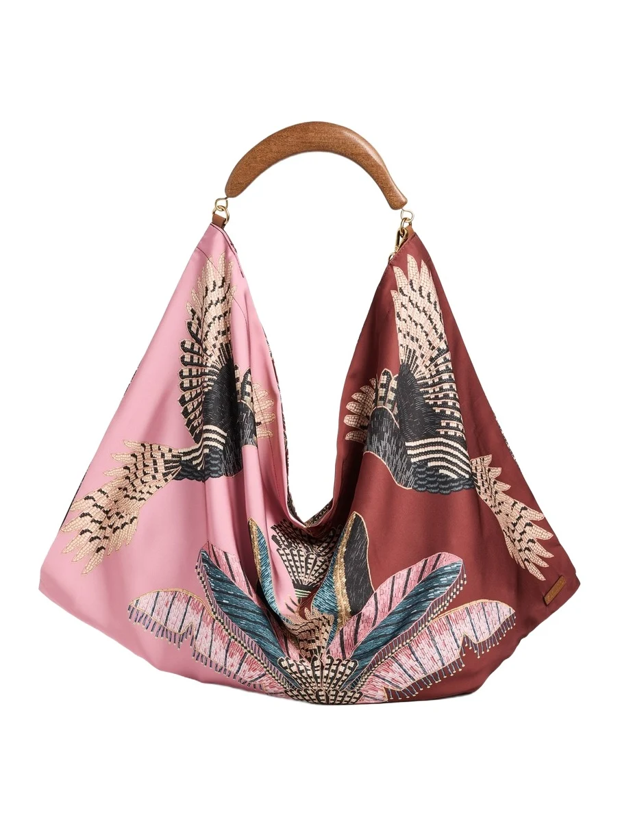 Farm Rio Large Scarf Hobo Bag