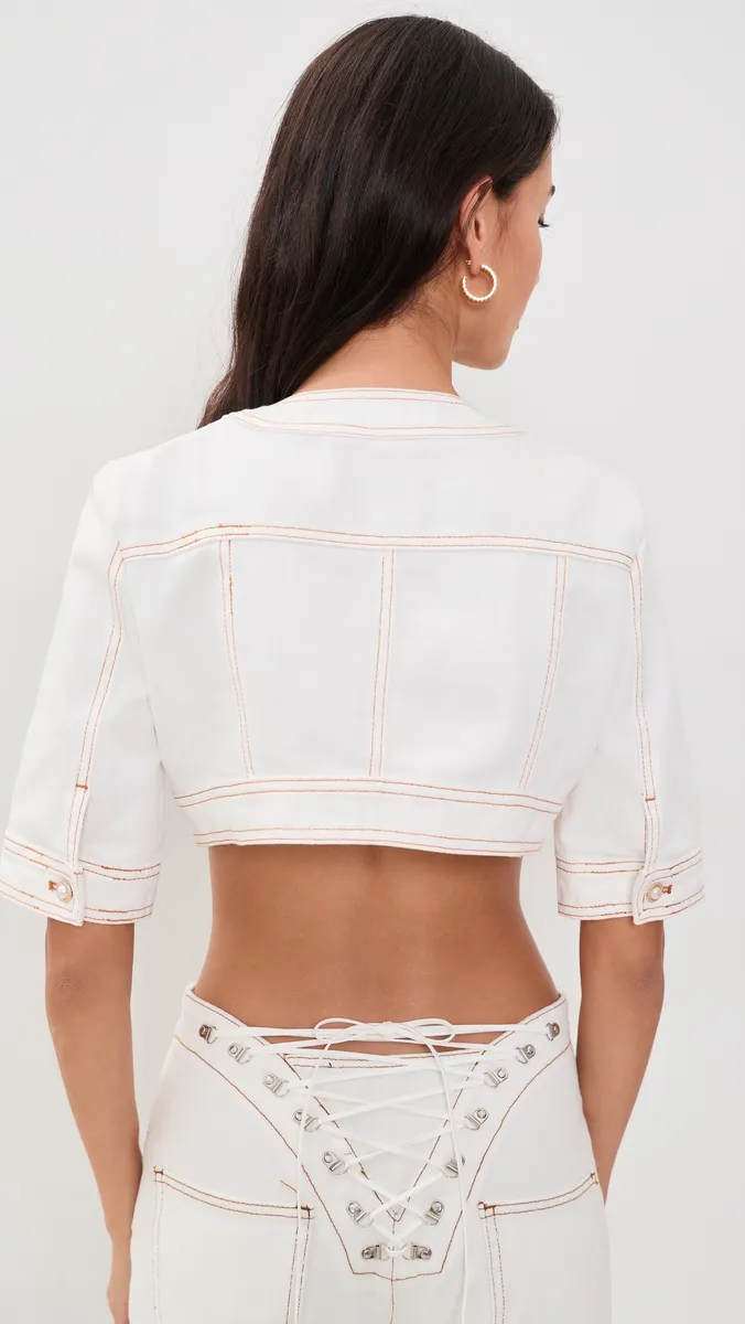 LIONESS Penthouse Denim Top | Thumbnail 3 LIONESS Penthouse Denim Top | Thumbnail 3