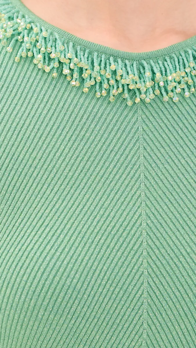 Aknvas Helena Necklace Embroidered Knit Top | Thumbnail 6