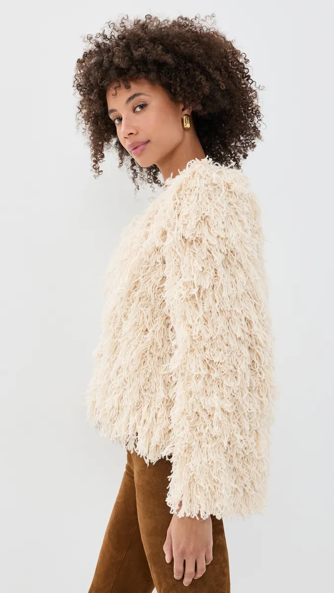 Frame The Fringe Sweater Jacket | Thumbnail 4 Frame The Fringe Sweater Jacket | Thumbnail 4