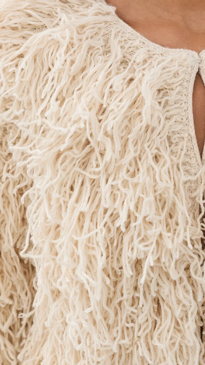 Frame The Fringe Sweater Jacket | Thumbnail 6 Frame The Fringe Sweater Jacket | Thumbnail 6